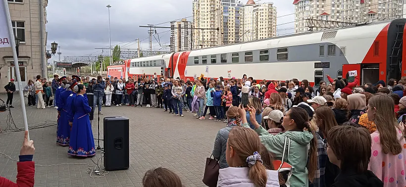 В&nbsp;Волгоград прибыл двухэтажный туристический поезд
