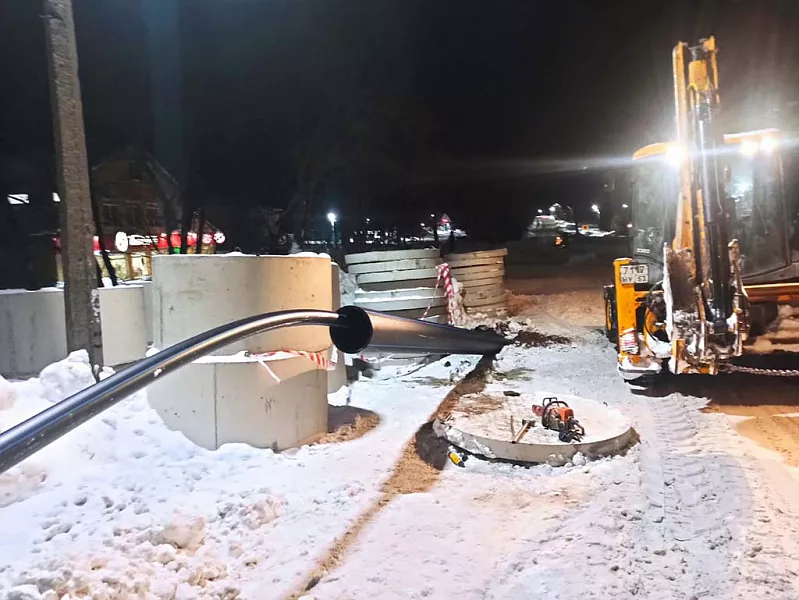 В&nbsp;селе Новгородской области проводят реконструкцию водопроводной сети