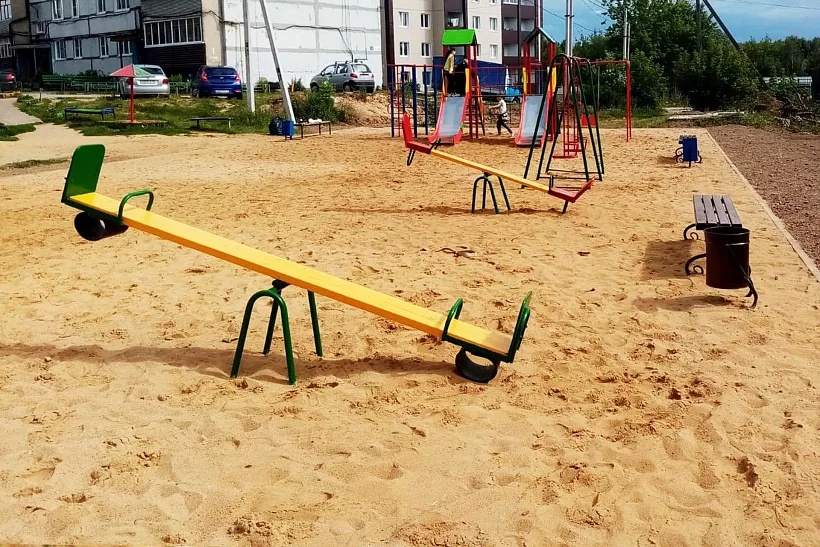 В&nbsp;городе Белоусово Калужской области установили новую детскую площадку