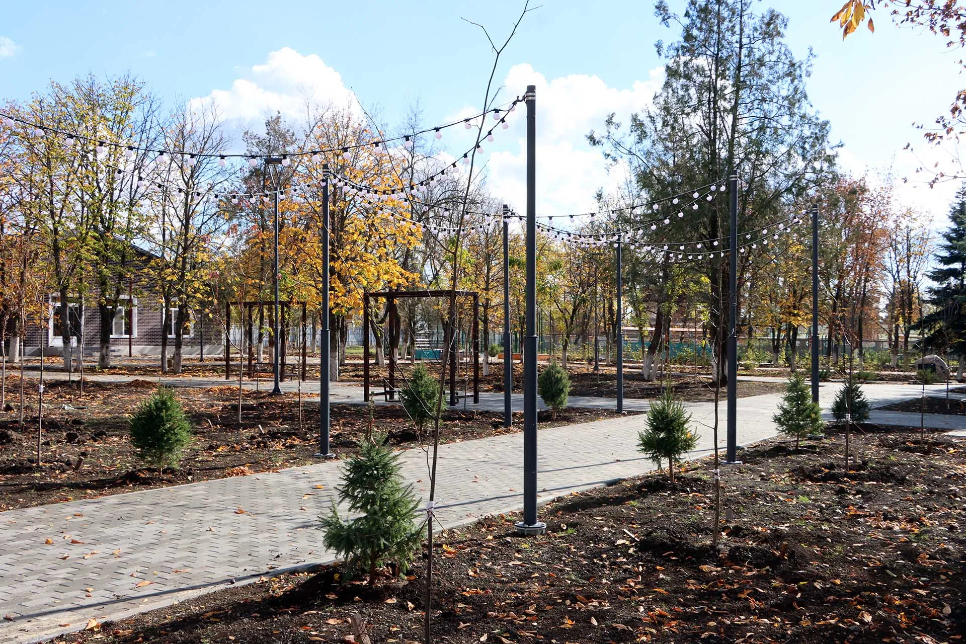 На&nbsp;Дону в&nbsp;поселке Матвеев Курган готовят к&nbsp;открытию благоустроенный парк