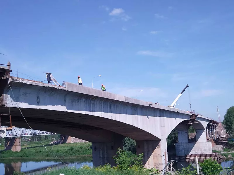 Шакшинский мост в&nbsp;Уфе построили на&nbsp;45%