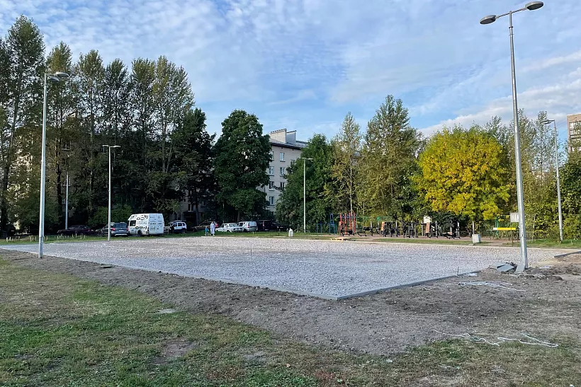 В&nbsp;Петербурге благоустроят спортплощадку на&nbsp;Новоизмайловском проспекте