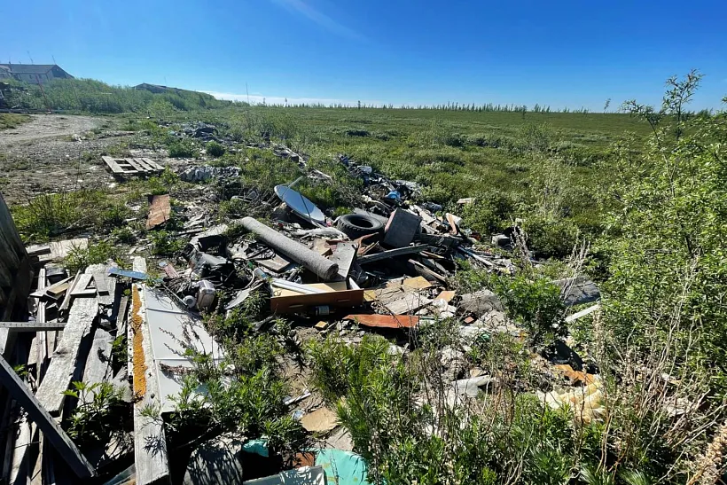 Самую большую свалку начали ликвидировать в&nbsp;городе Лабытнанги на&nbsp;Ямале