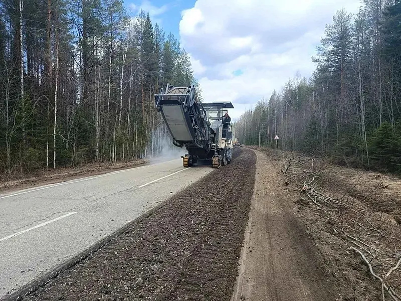В&nbsp;Коми стартовал ремонт подъезда к&nbsp;поселку Мещура