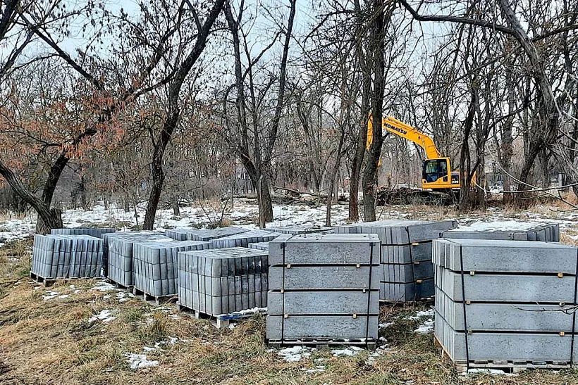 Благоустройство парка началось в&nbsp;ставропольском поселке Анджиевском