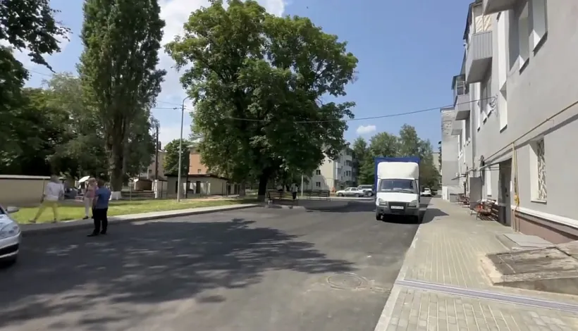 В&nbsp;Белгороде завершается ремонт дворовой территории