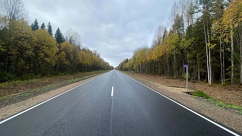 В&nbsp;Архангельской области обновили участок дороги Долматово&nbsp;&mdash; Пудож