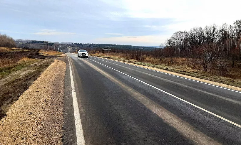 В&nbsp;Липецкой области улучшили трассу Стебаево&nbsp;&mdash; Задонск&nbsp;&mdash; Долгоруково