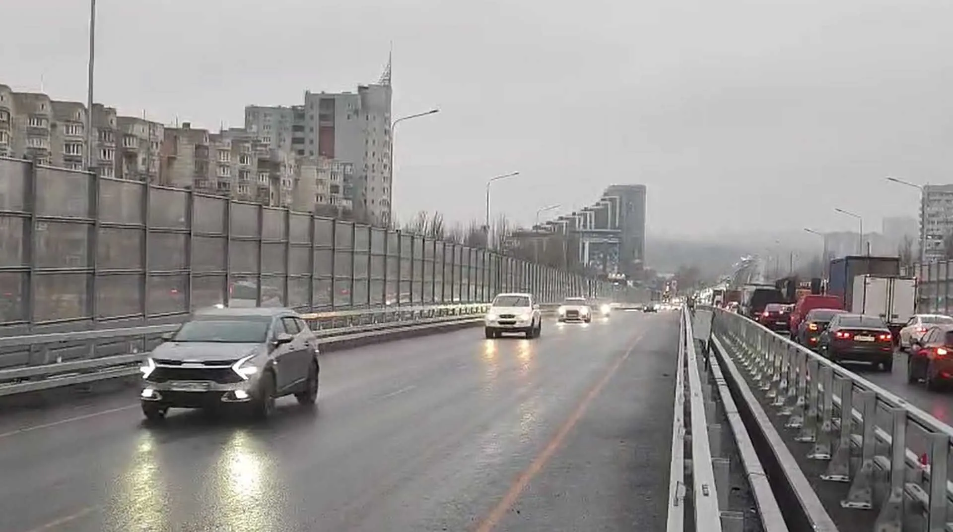 В&nbsp;Воронеже запустили движение по&nbsp;новой эстакаде на&nbsp;улице Остужева