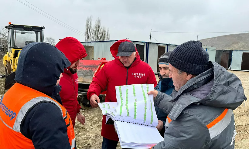 Общественники Дагестана посетили участок дороги от&nbsp;Манаса до&nbsp;Первомайского