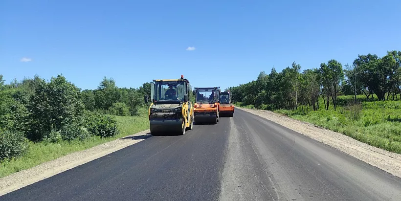 В&nbsp;Приамурье обновили участок региональной трассы возле села Новопетровка