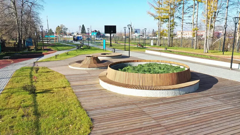 В&nbsp;поселке Коченево Новосибирской области завершили благоустройство парка