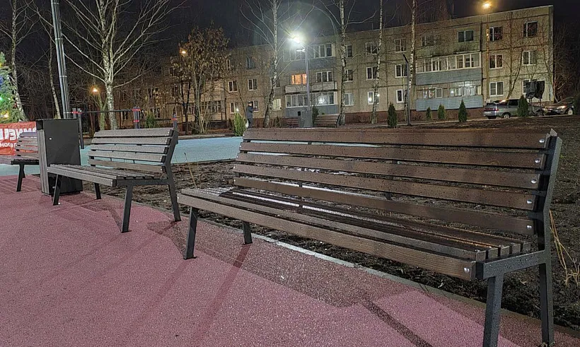 В&nbsp;подмосковном поселке Завода Строительных Материалов благоустроили сквер