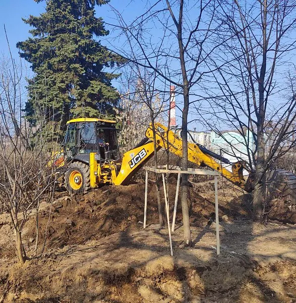 В&nbsp;Королеве началось благоустройство сквера у&nbsp;ракетной корпорации &laquo;Энергия&raquo;