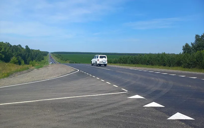 На&nbsp;Алтае отремонтировали дорогу к&nbsp;курорту Белокуриха