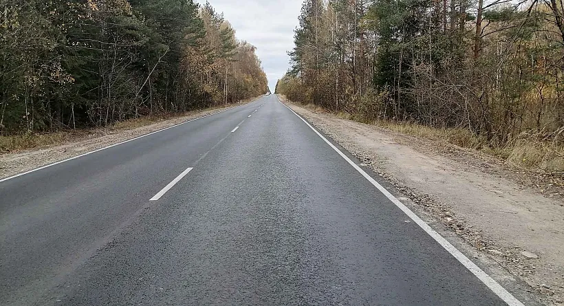 В&nbsp;Брянской области обновили участок дороги к&nbsp;границе Калужской области