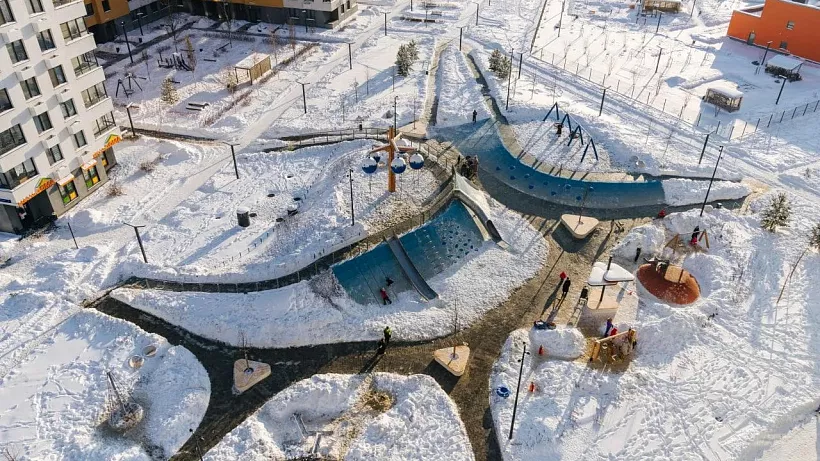 В&nbsp;подмосковном Красногорске открыли детскую площадку в&nbsp;космическом стиле
