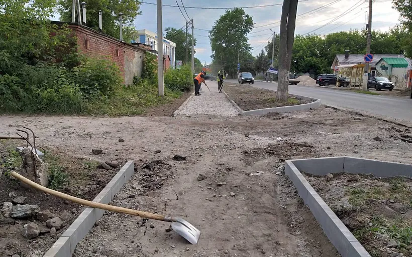 В&nbsp;городе Киреевске Тульской области продолжаются работы на&nbsp;улице Горняков