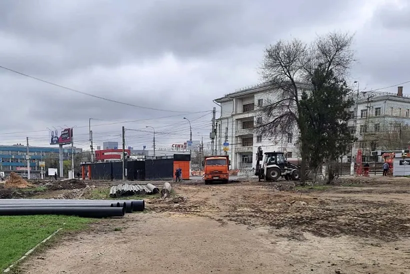В&nbsp;Волгограде началось благоустройство зеленой зоны вдоль улицы Дзержинского