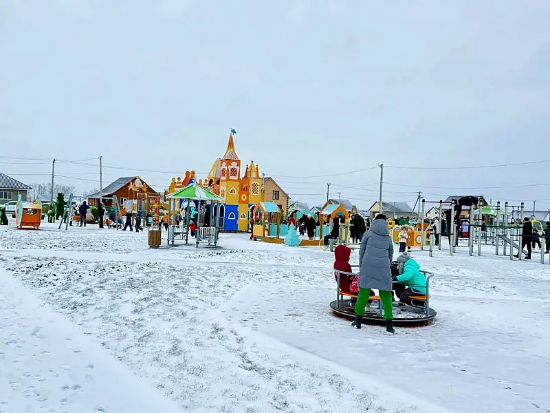 В&nbsp;селе Киргиз-Мияки Республики Башкортостан открыли новую детскую площадку