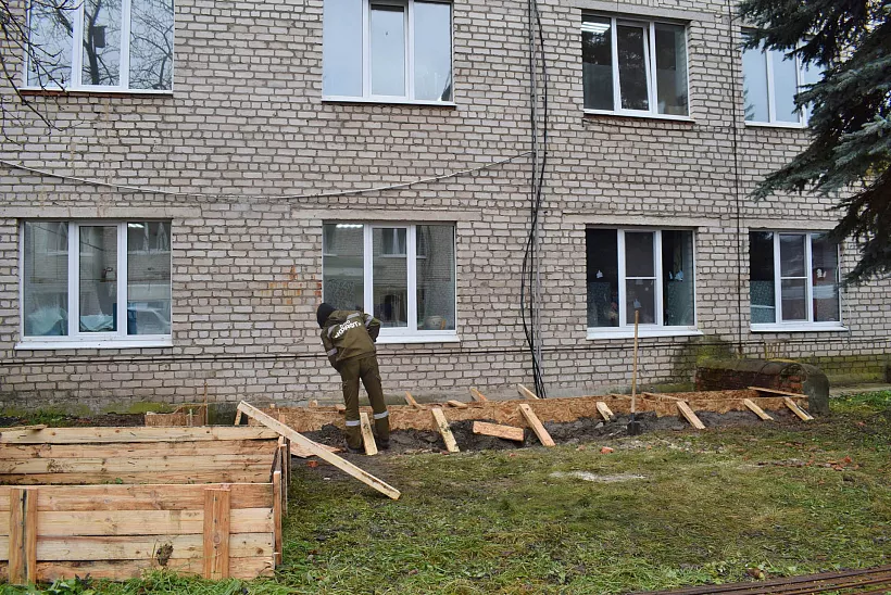 Поликлинику в&nbsp;Тарусе Калужской области начали капитально ремонтировать