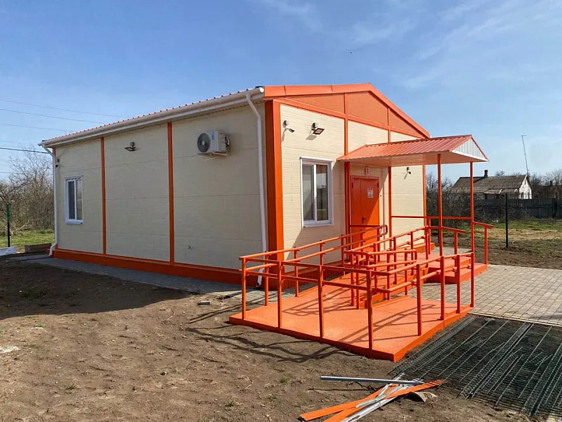 В&nbsp;селе Солонцовом в&nbsp;Крыму завершают строительство модульного медпункта