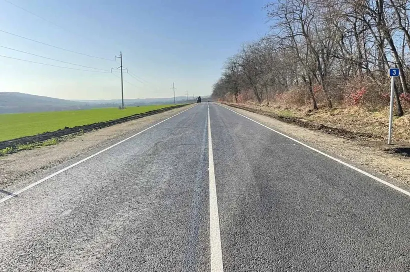 На&nbsp;Кубани отремонтировали участок автодороги Отрадная&nbsp;&mdash; Подгорная Синюха