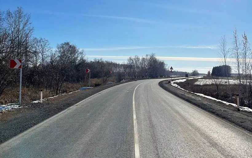 В&nbsp;Омской области отремонтировали два участка трассы Называевск&nbsp;&mdash; Исилькуль