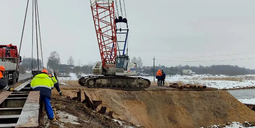 В&nbsp;Гатчинском районе Ленобласти начали ремонт моста через реку Ижору