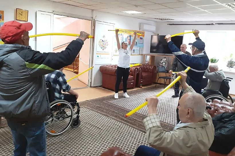 Спортивные занятия для&nbsp;пожилых проводят в&nbsp;Михайловке Тюменской области