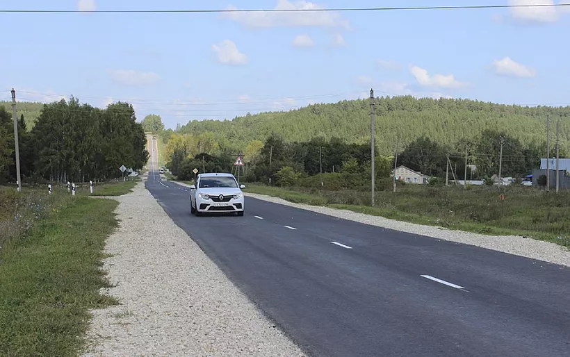 В&nbsp;Камешкирском районе Пензенской области обновили участок дороги