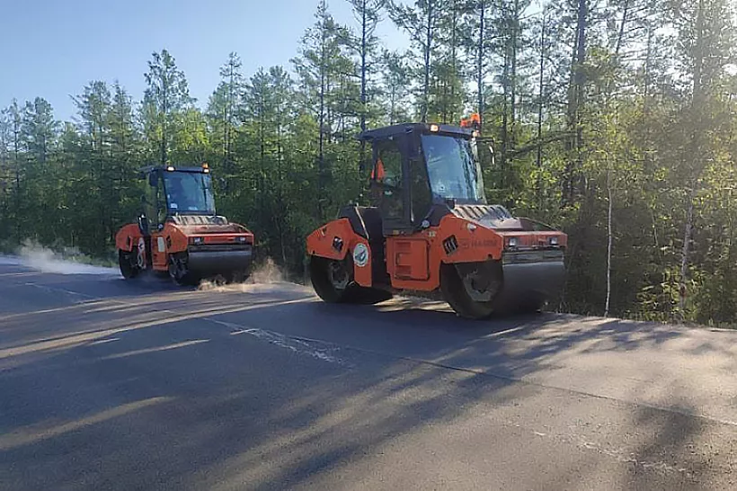 Ремонт участка междугородней трассы завершился в&nbsp;Якутии