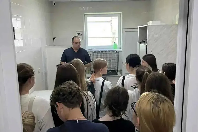 На&nbsp;Кубани в&nbsp;Горячем Ключе школьники посетили ветуправление