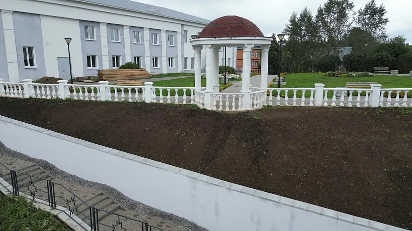 В&nbsp;удмуртском селе Шаркан благоустроили территорию детской школы искусств