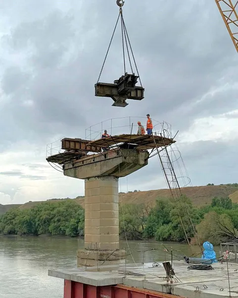 В&nbsp;Краснодарском крае в&nbsp;мае завершат ремонт моста через реку Кубань