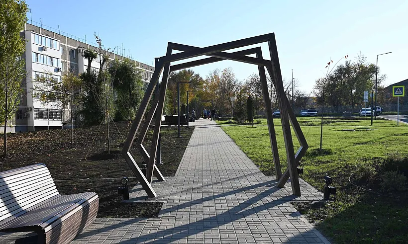 В&nbsp;Солнечнодольске на&nbsp;Ставрополье благоустроили Сквер энергетиков