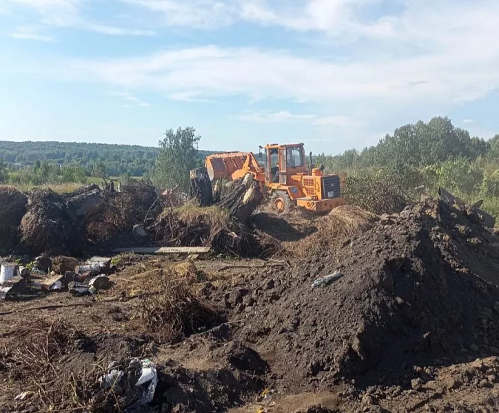 В&nbsp;Ельцовке Алтайского края ликвидировали несанкционированную свалку