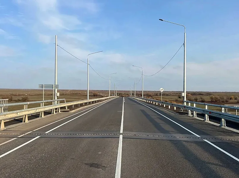 В&nbsp;Володарском районе Астраханской области завершился ремонт моста