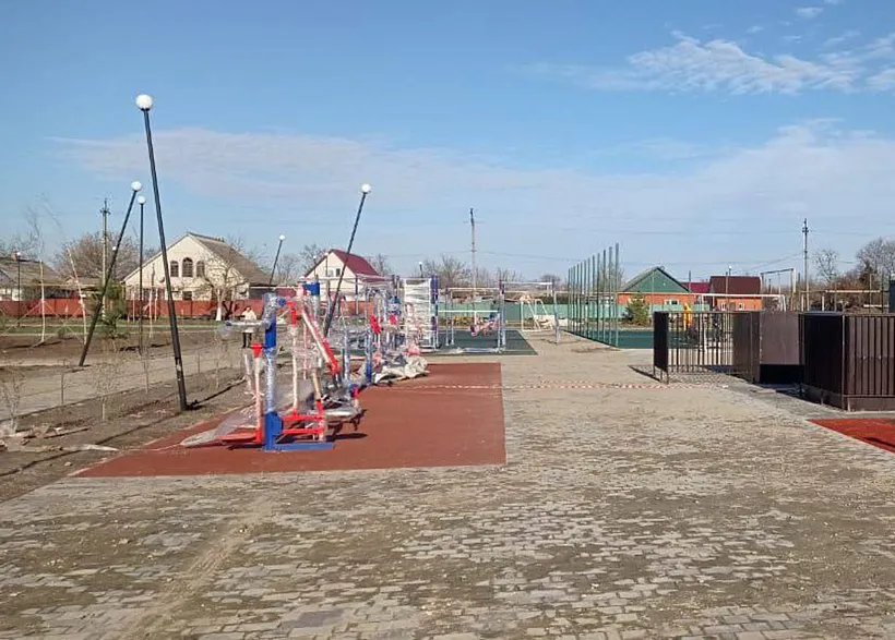 В&nbsp;станице Краснодарского края благоустраивают общественную территорию