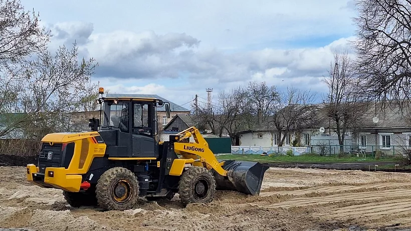 В&nbsp;городе Рыбное Рязанской области начали строить хоккейную площадку