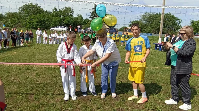 На&nbsp;Кубани в&nbsp;поселке Мирском построили спортивную площадку