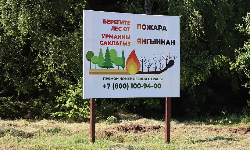 С&nbsp;начала года в&nbsp;Татарстане установили 177&nbsp;информщитов о&nbsp;лесных пожарах