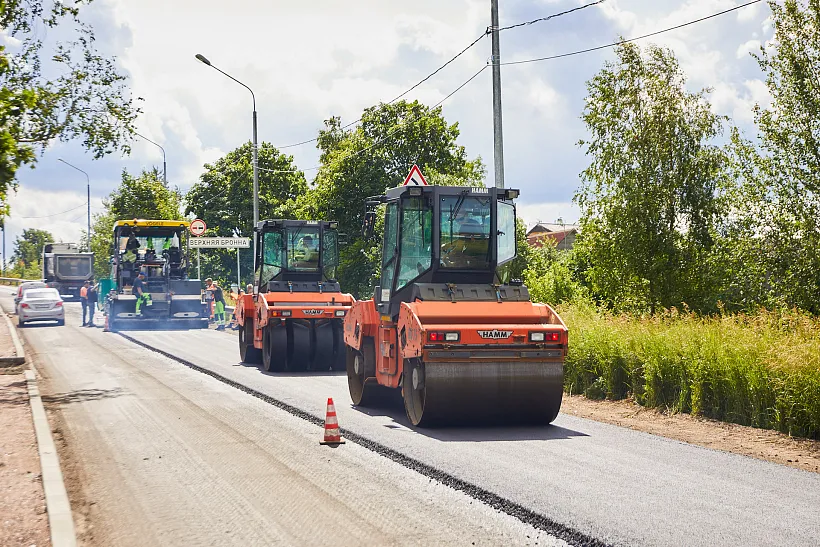 Дорожники Ленобласти заканчивают обновление подъезда к&nbsp;Выборгу