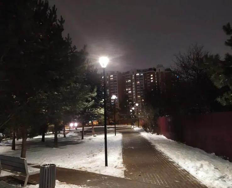 В&nbsp;подмосковной деревне Путилково установили новое уличное освещение