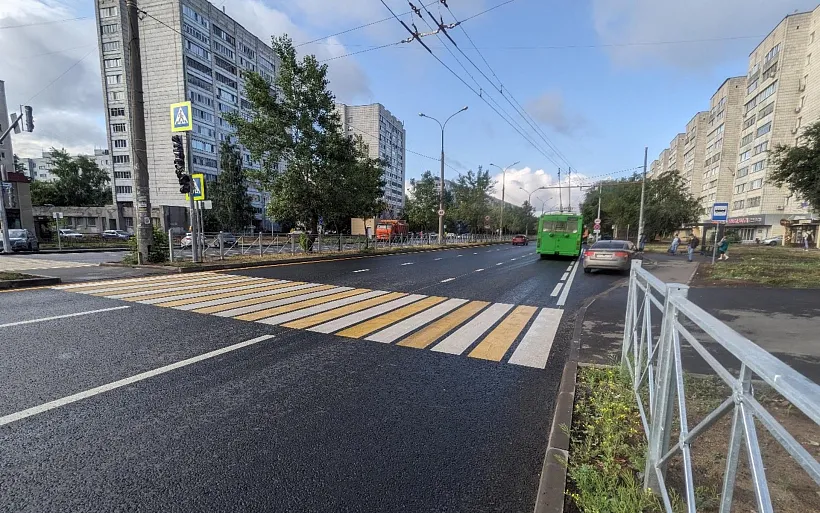 В&nbsp;Казани отремонтировали часть улицы Кулахметова