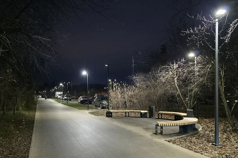 На&nbsp;85&nbsp;километрах дорог в&nbsp;подмосковном Серпухове обновили уличное освещение