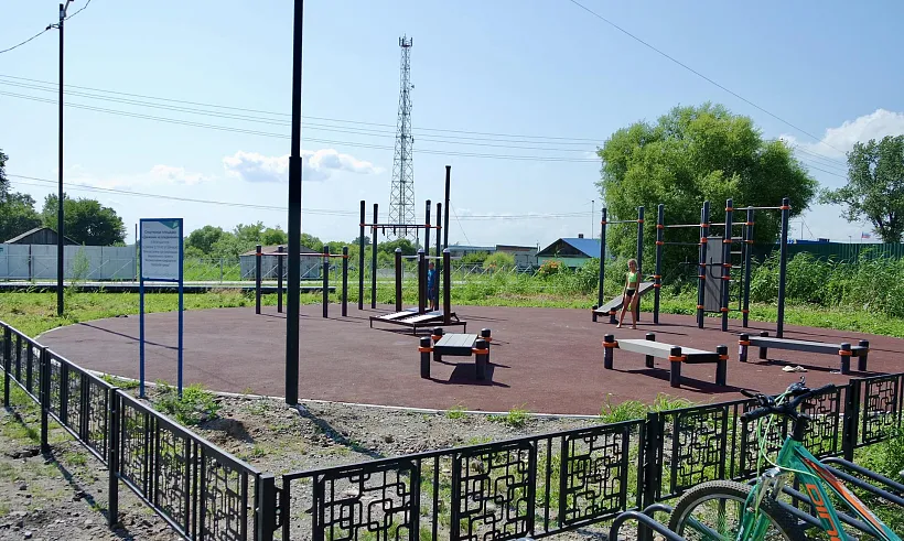 В&nbsp;селе Князе-Волконском Хабаровского края благоустроили спортплощадку