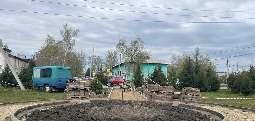 В&nbsp;городе Мариинске Кузбасса благоустраивают сквер имени Г.&nbsp;В. Баламуткина