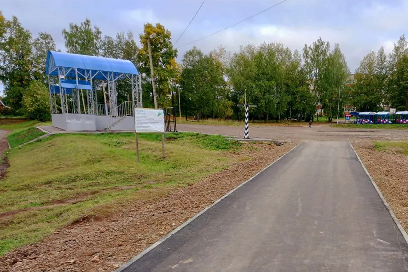 В&nbsp;пермском Оханске благоустроили площадь у&nbsp;культурно-досугового центра
