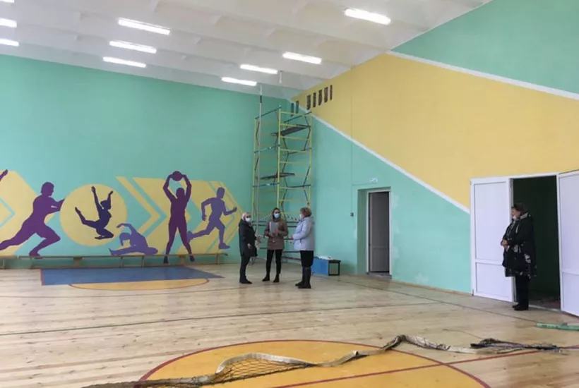 В&nbsp;школе поселка Шемышейка под&nbsp;Пензой капитально отремонтировали спортзал